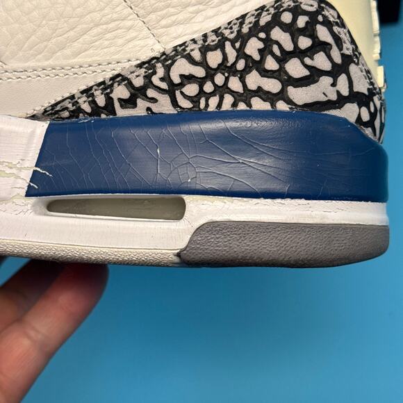 Air Jordan Retro 3 "True Blue" 2009 m8.5 w10 - Picture 13 of 16